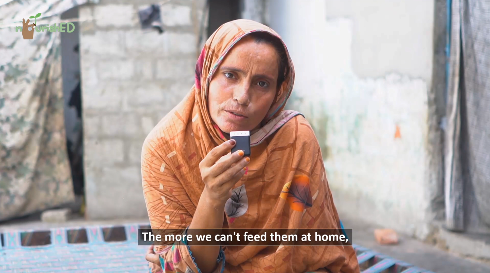 A mother in Mehran Town speaking about the Nourished meal program